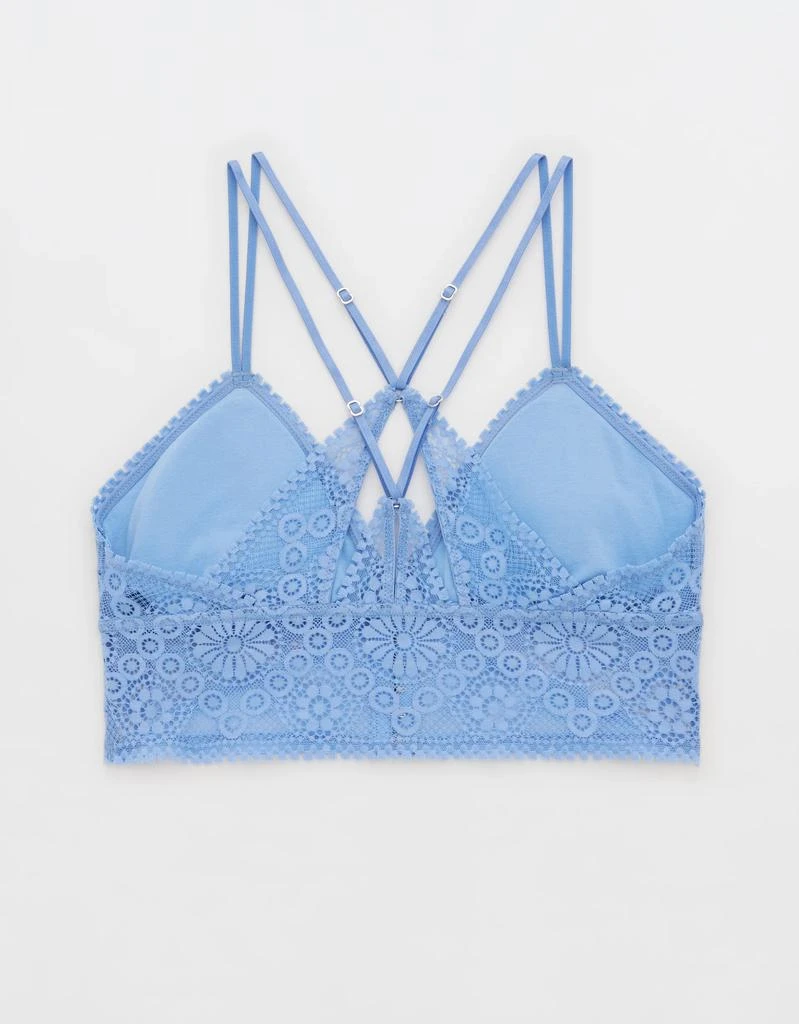 商品Aerie|Aerie Joy Lace Padded Longline Bralette,价格¥136,第5张图片详细描述