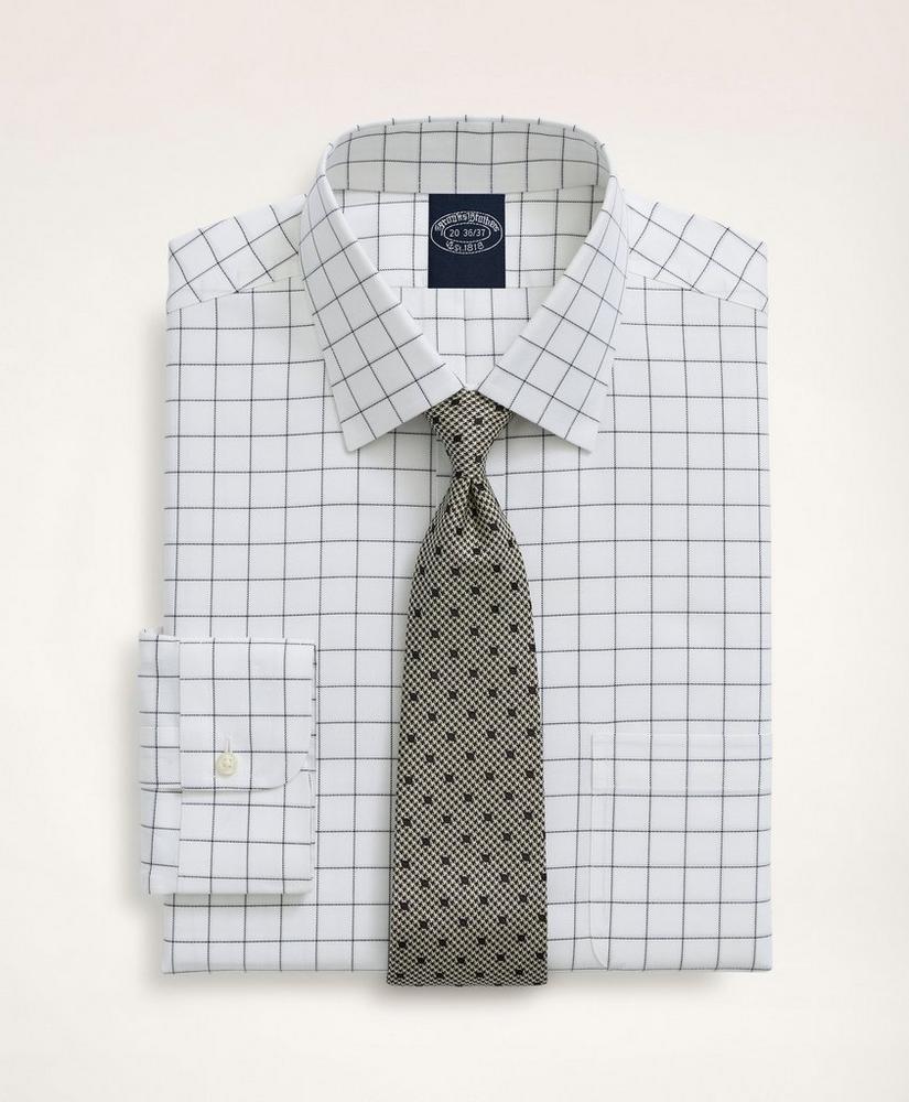商品Brooks Brothers|Stretch Big & Tall Dress Shirt, Non-Iron Herringbone Ainsley Collar,价格¥1110,第1张图片