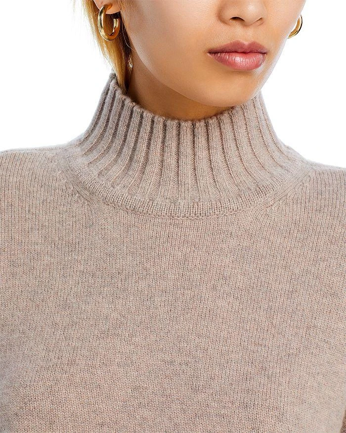 商品AQUA|Boxy Mock Neck Cashmere Sweater - Exclusive,价格¥1052,第4张图片详细描述