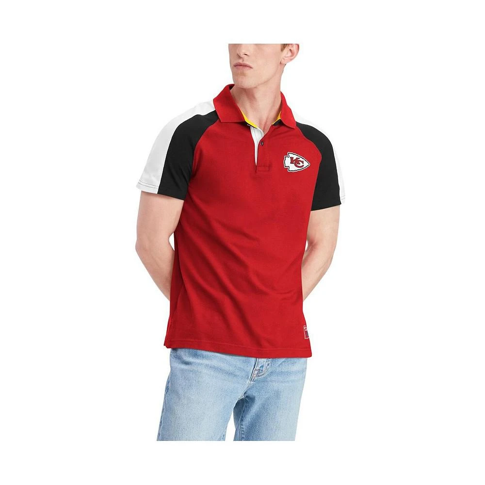 商品Tommy Hilfiger|Men's Red, White Kansas City Chiefs Holden Raglan Polo Shirt,价格¥525,第4张图片详细描述