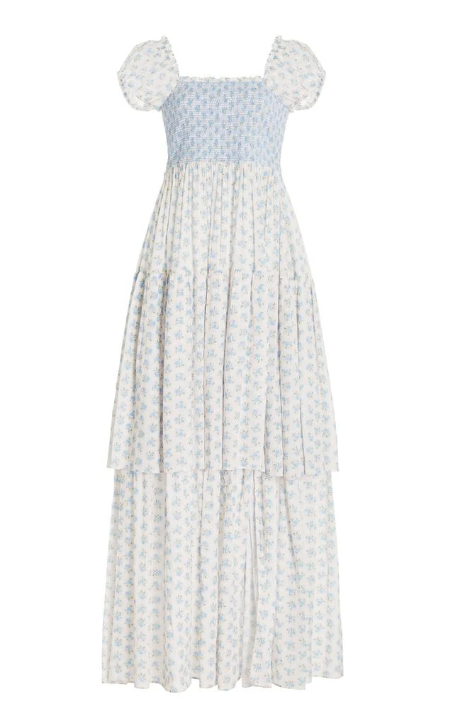 商品LOVESHACKFANCY|LoveShackFancy - Women's Anzie Cotton Maxi Dress - Blue - S - Moda Operandi,价格¥1265,第1张图片