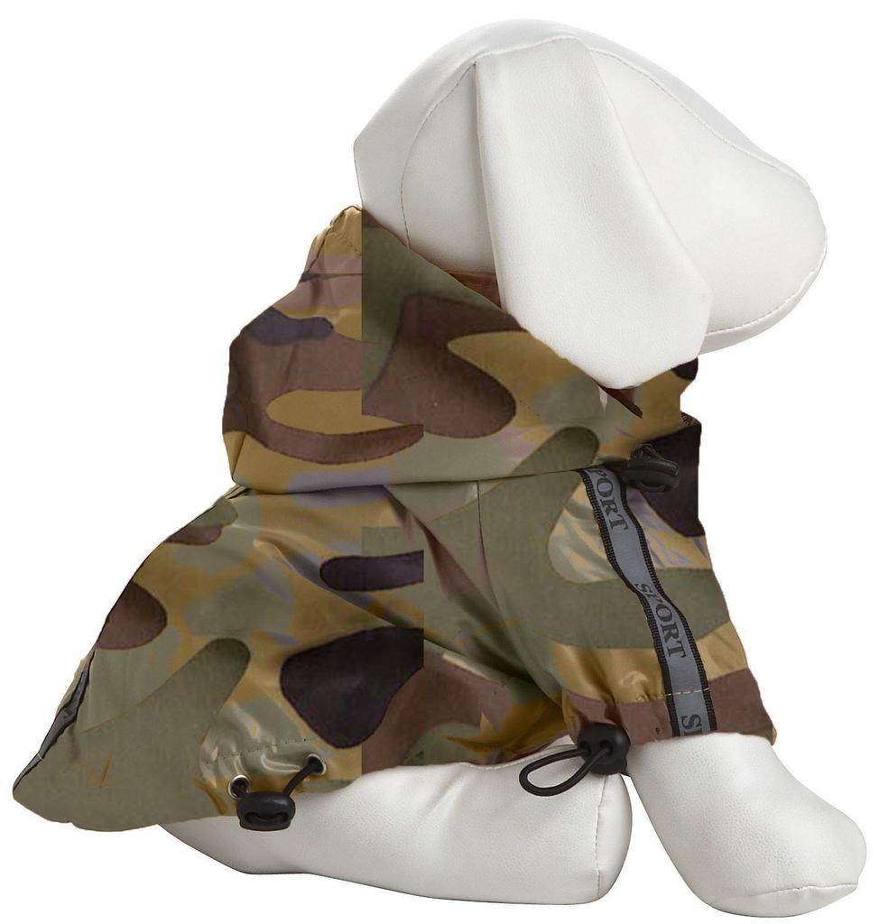 Pet Life  'Reflecta-Sport' Multi-Adjustable Reflective Weather-Proof Dog Raincoat w/ Removable Hood商品第6张图片规格展示
