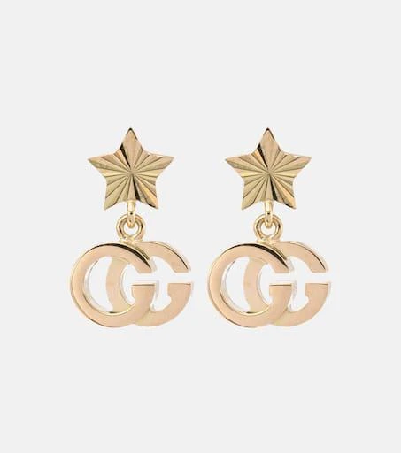 商品Gucci|GG Running 18kt yellow gold earrings,价格¥7405,第1张图片