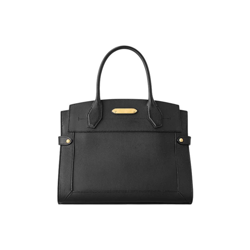 商品Louis Vuitton|【预售十天】路易威登 Steamer女士中号黑色粒面小牛皮配可拆卸可调节肩带单肩包/手提包 M21248,价格¥45368,第6张图片详细描述