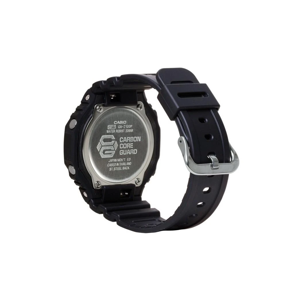 商品G-Shock|Men's Two-Hand Quartz Analog Digital Black Resin Watch, 45.4mm, GA2100P-1A,价格¥556,第3张图片详细描述