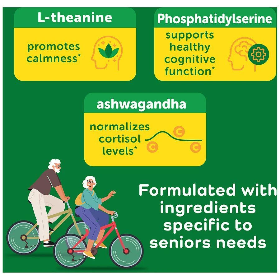商品Calmable|Stress Relief for Seniors - with Melatonin, Ashwaganda, L-Theanine - Capsules,价格¥147,第4张图片详细描述