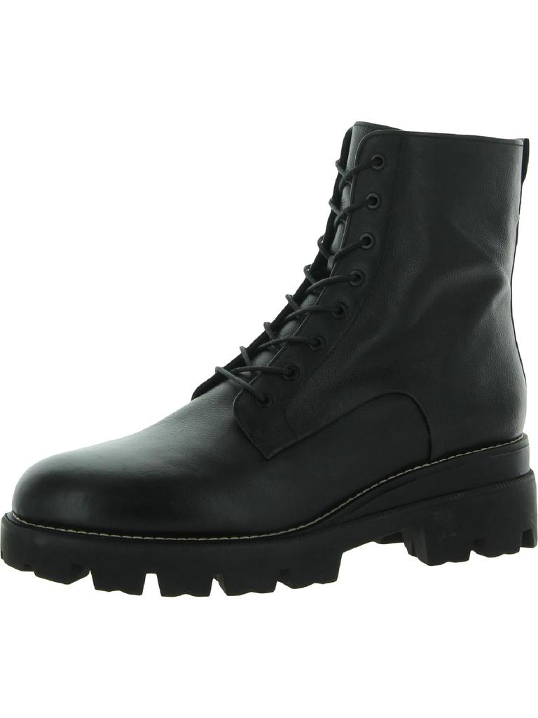 Garret Womens Lugged Sole Ankle Combat Boots商品第2张图片规格展示