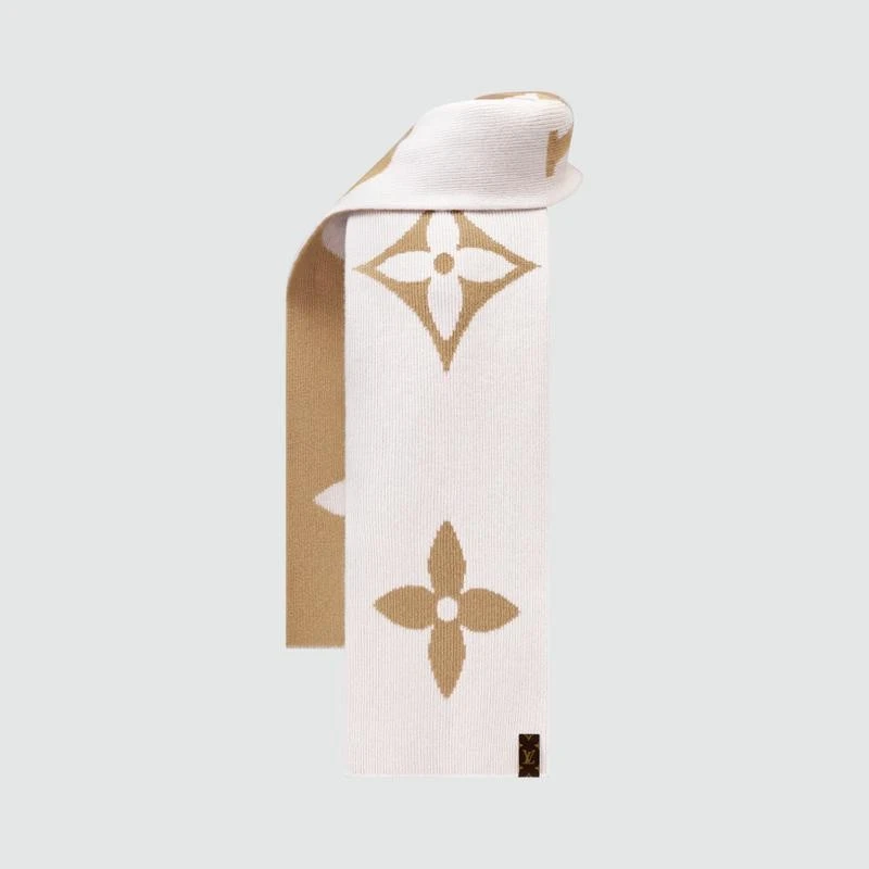 商品Louis Vuitton|【预售3-7天】LV/路易威登 女士褐色/米色羊毛围巾,价格¥5631,第5张图片详细描述
