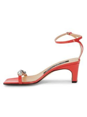 商品Sergio Rossi|Embellished Patent Leather Sandals,价格¥1379,第4张图片详细描述