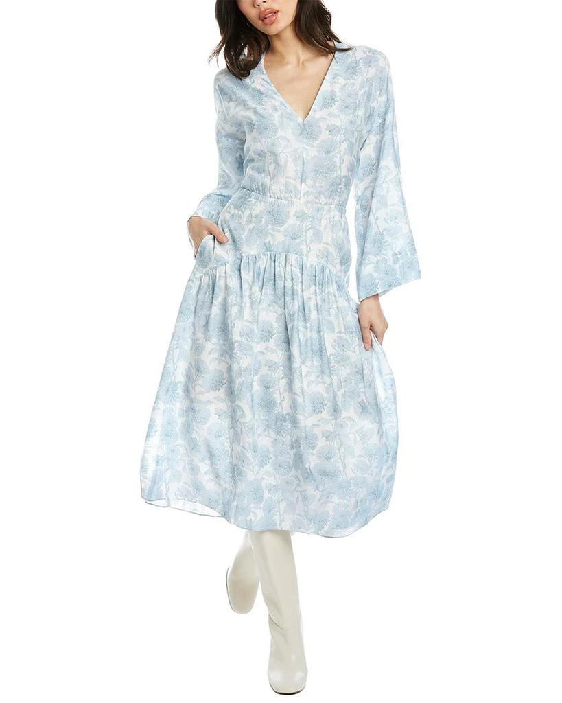 商品Vince|Vince Dahlia Tiered Midi Dress,价格¥599,第1张图片