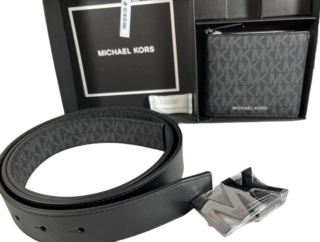 商品Michael Kors|Michael Kors Men's Wallet Belt Reversible MK Signature Gift Set,价格¥1168,第3张图片详细描述