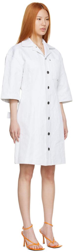 白色棉质连衣裙商品第2张图片规格展示
