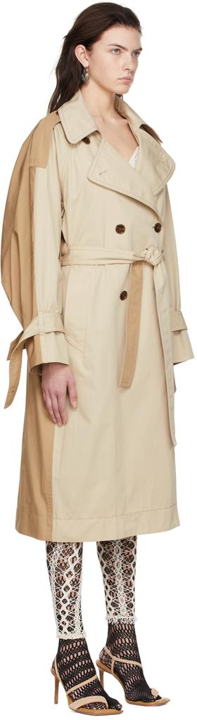 Beige Organic Cotton Coat商品第2张图片规格展示