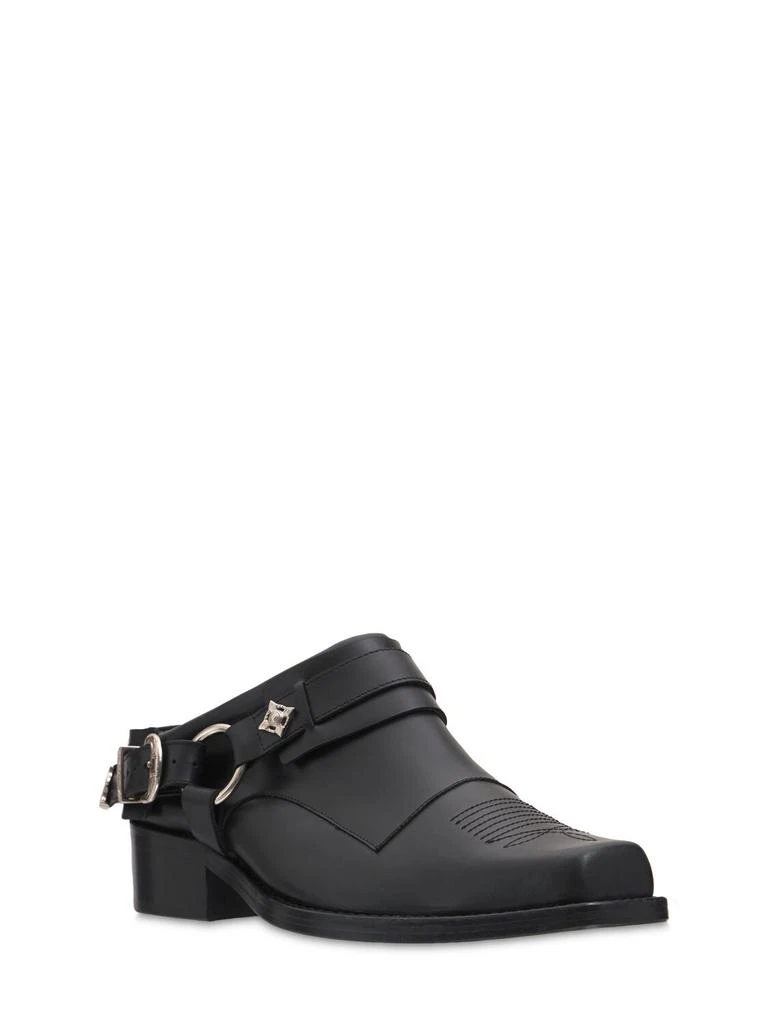 商品Toga Virilis|Leather Mule Boots W/buckles,价格¥3775,第3张图片详细描述