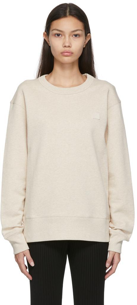 商品Acne Studios|Beige French Terry Logo Sweatshirt,价格¥1847,第1张图片