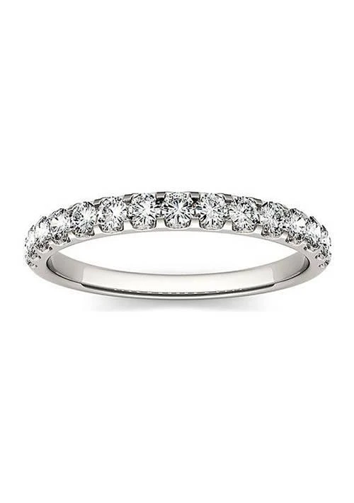商品Charles & Colvard|Colvard Charles Colvard 0.45 Ct. T.w. Lab Created Moissanite Wedding Band,价格¥6192,第1张图片详细描述