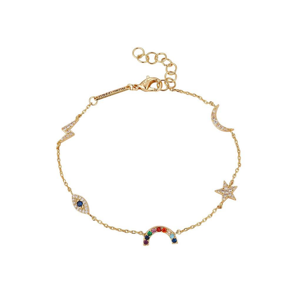 Women's Rainbow, Evil Eye, Star and Moon Anklet商品第1张图片规格展示