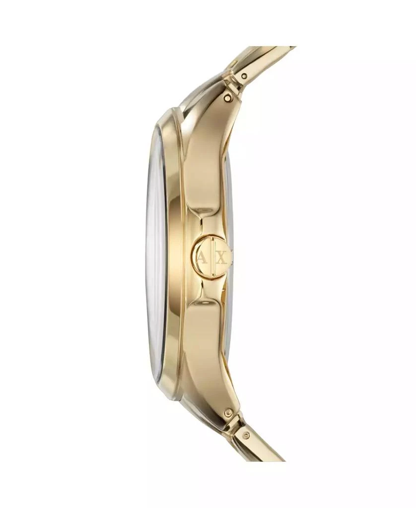 商品Armani Exchange|Men's Multi-function Gold Tone Stainless Steel Bracelet Watch 46mm,价格¥1634,第3张图片详细描述