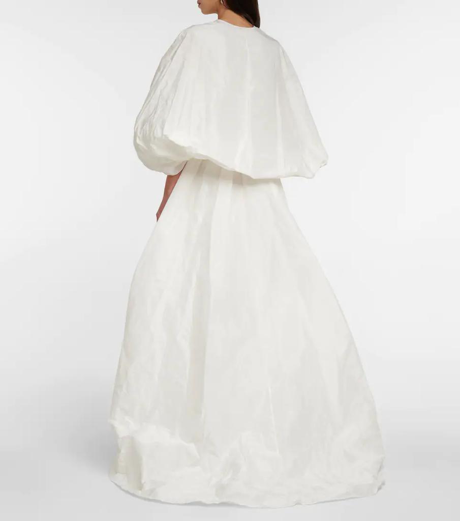 商品ROKSANDA|新娘造型 — Tela棉质与真丝塔夫绸长礼服,价格¥27538,第5张图片详细描述