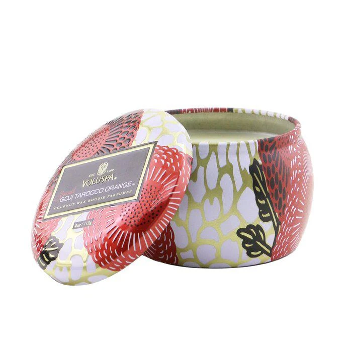 商品Voluspa|Voluspa 小铁罐香薰蜡烛 - 辛香枸杞与塔罗科血橙 113g/4oz,价格¥89,第1张图片