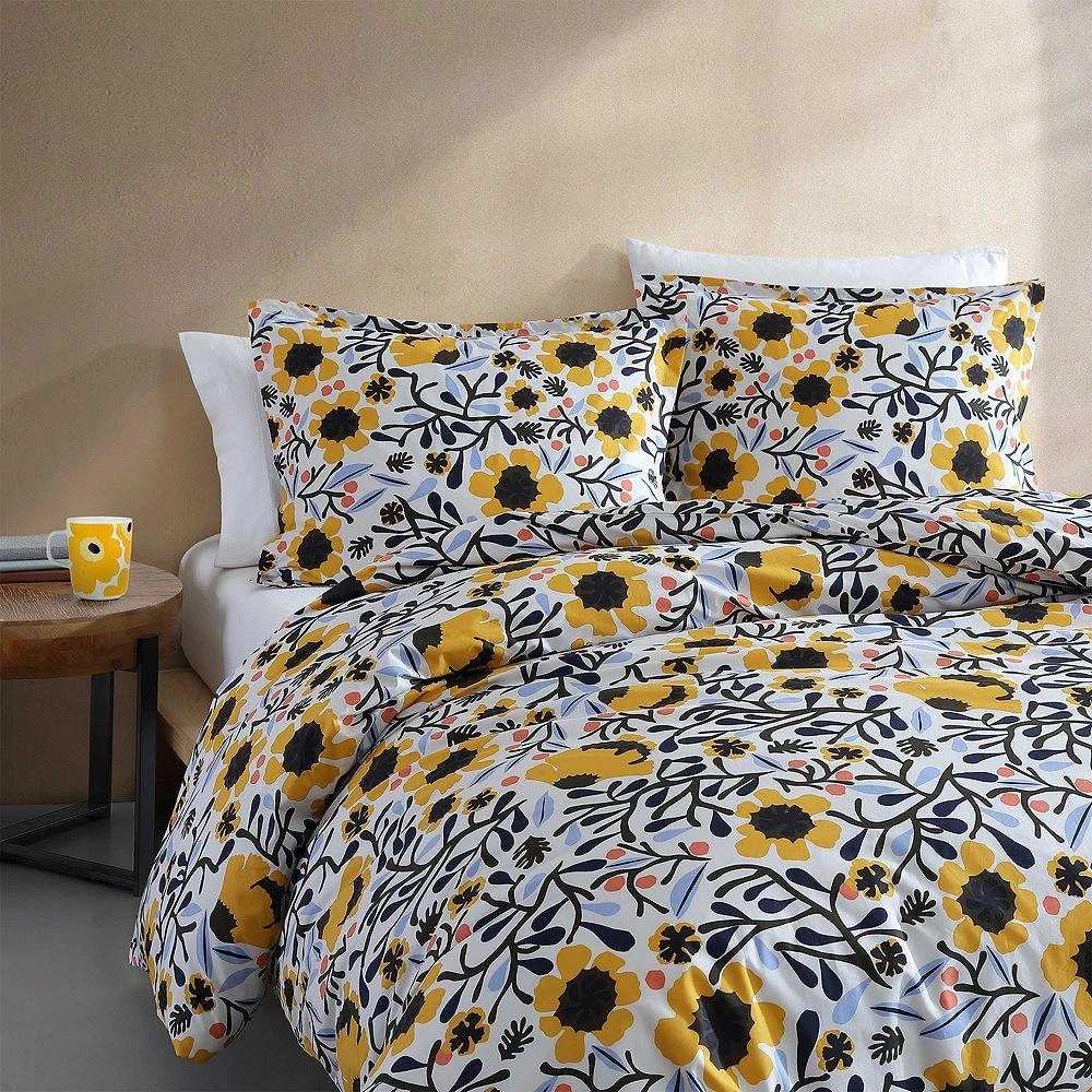 商品marimekko|Mykero Cotton Percale 3 Piece Comforter Set, Full Queen,价格¥2223,第1张图片