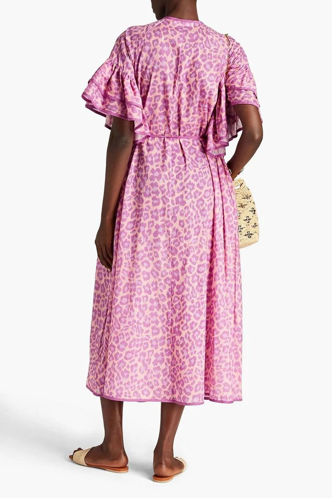 商品Zimmermann|Ruffled leopard-print cotton midi dress,价格¥2871,第3张图片详细描述
