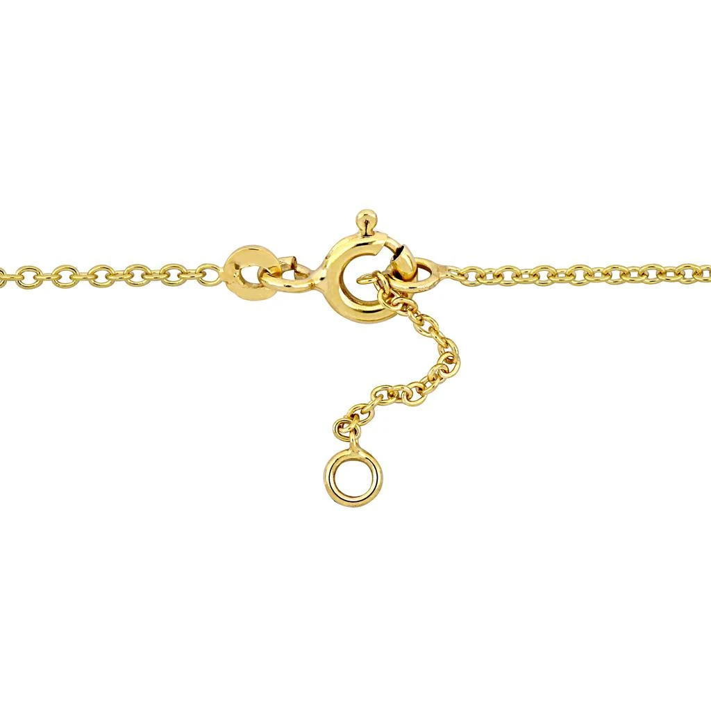 商品Mimi & Max|Children's Enamel Heart Charm Rolo Chain Link Bracelet in 14k Yellow Gold - 6.5+0.5 in.,价格¥934,第4张图片详细描述