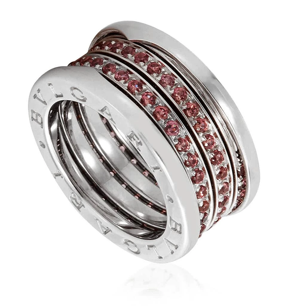 商品BVLGARI|18k White Gold Double Band Sapphire Ring,价格¥20424,第1张图片