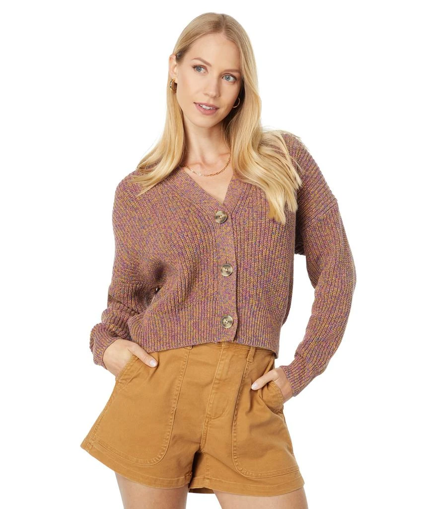 商品Madewell|Marled Greywood Crop Cardigan Sweater,价格¥360,第1张图片