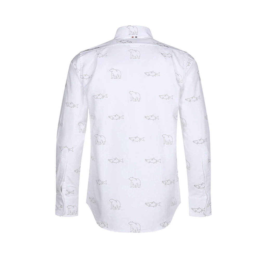 THOM BROWNE 白色男士衬衫 MWL272E-07606-100 商品