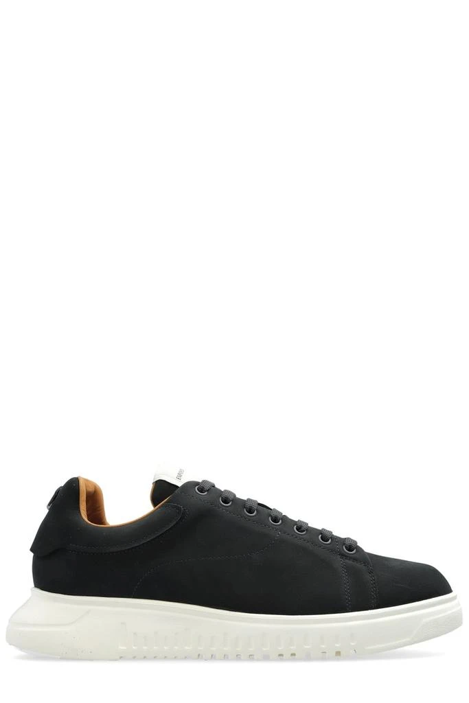 商品Emporio Armani|Emporio Armani Round Toe Lace-Up Sneakers,价格¥2090,第1张图片