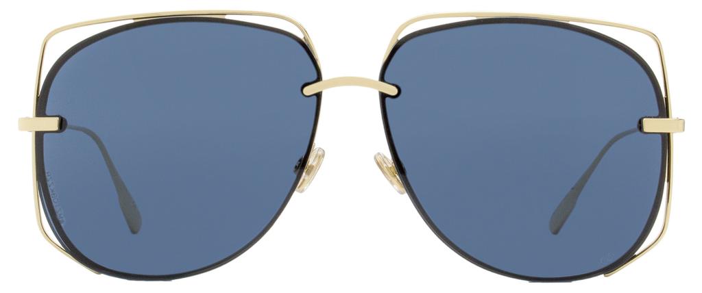 Dior Women's Halo Sunglasses Stellaire 6 J5GA9 Gold 61mm商品第2张图片规格展示