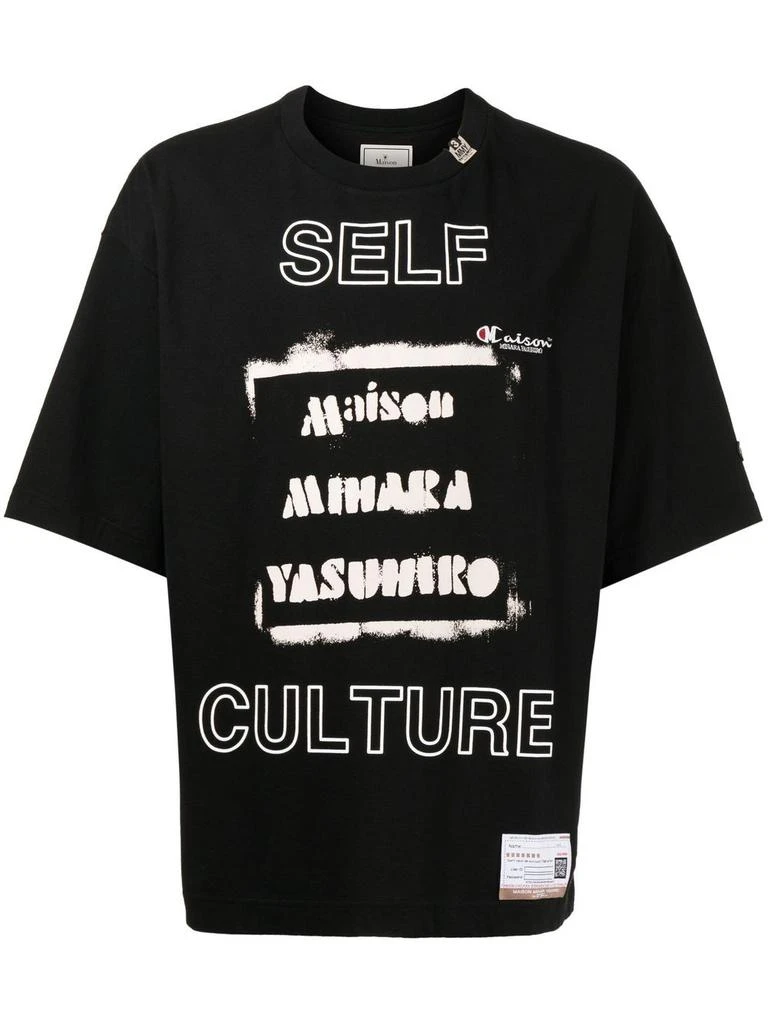 商品Maison MIHARA YASUHIRO|MAISON MIHARA YASUHIRO MEN SELF CULTURE LOGO T-SHIRT,价格¥2048,第5张图片详细描述