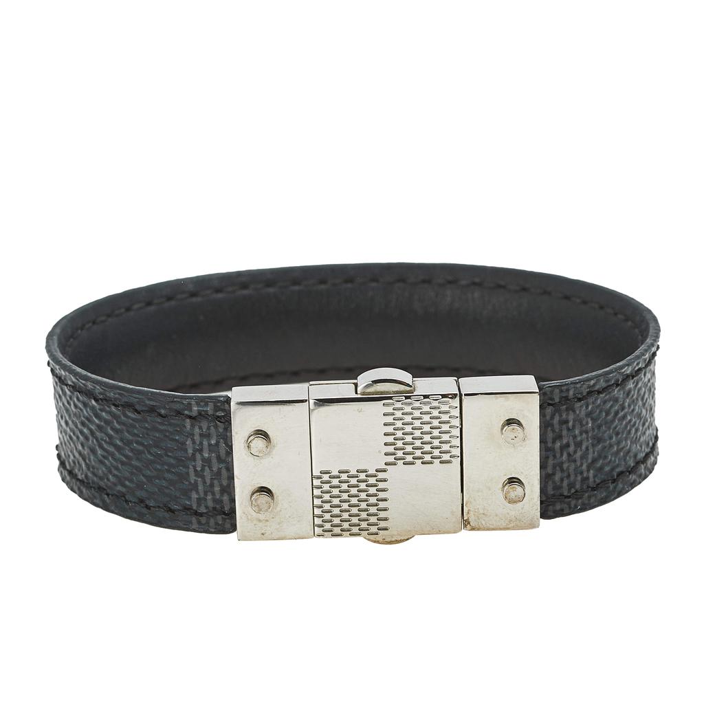 Louis Vuitton Check It Damier Graphite Leather Bracelet商品第1张图片规格展示