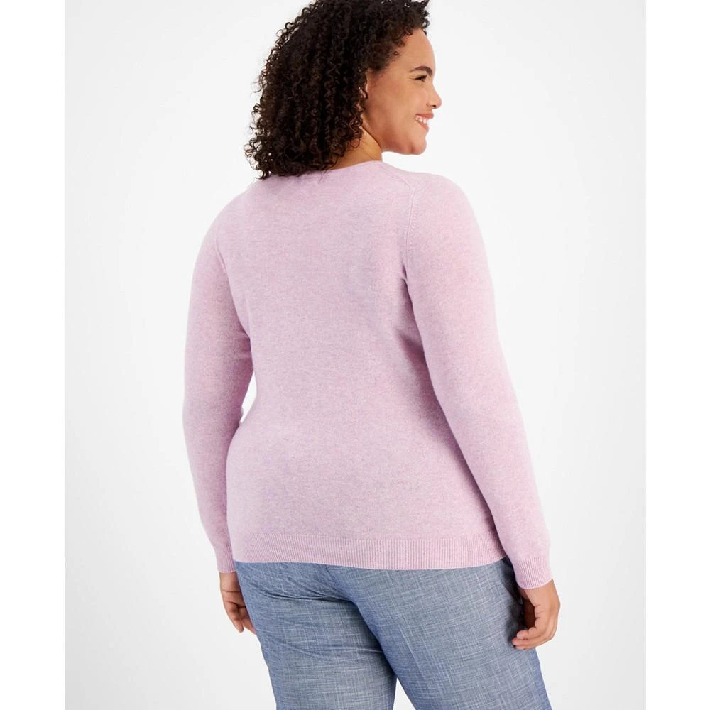 商品Charter Club|Plus Size Cashmere Wool Blend Crewneck Sweater, Created for Macy's,价格¥207,第2张图片详细描述