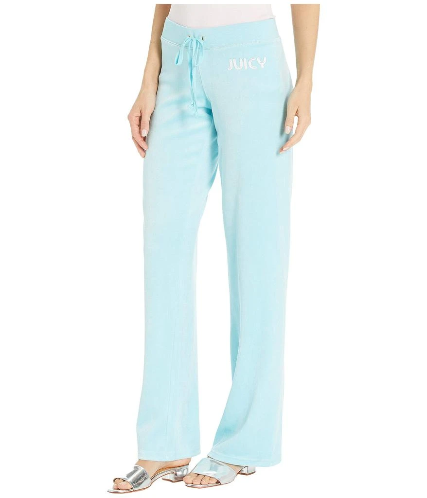 商品Juicy Couture|Juicy Poolside Velour Logo Track Marvista Pants,价格¥261,第2张图片详细描述