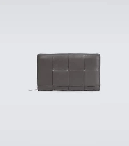 商品Bottega Veneta|拉链Intreccio编织皮革钱包,价格¥8346,第1张图片