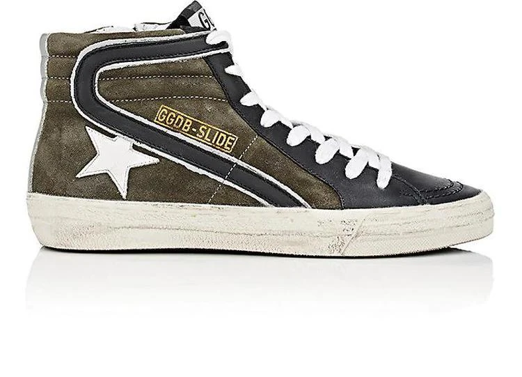 商品Golden Goose|Women's Slide Suede & Jersey Sneakers,价格¥1898,第1张图片