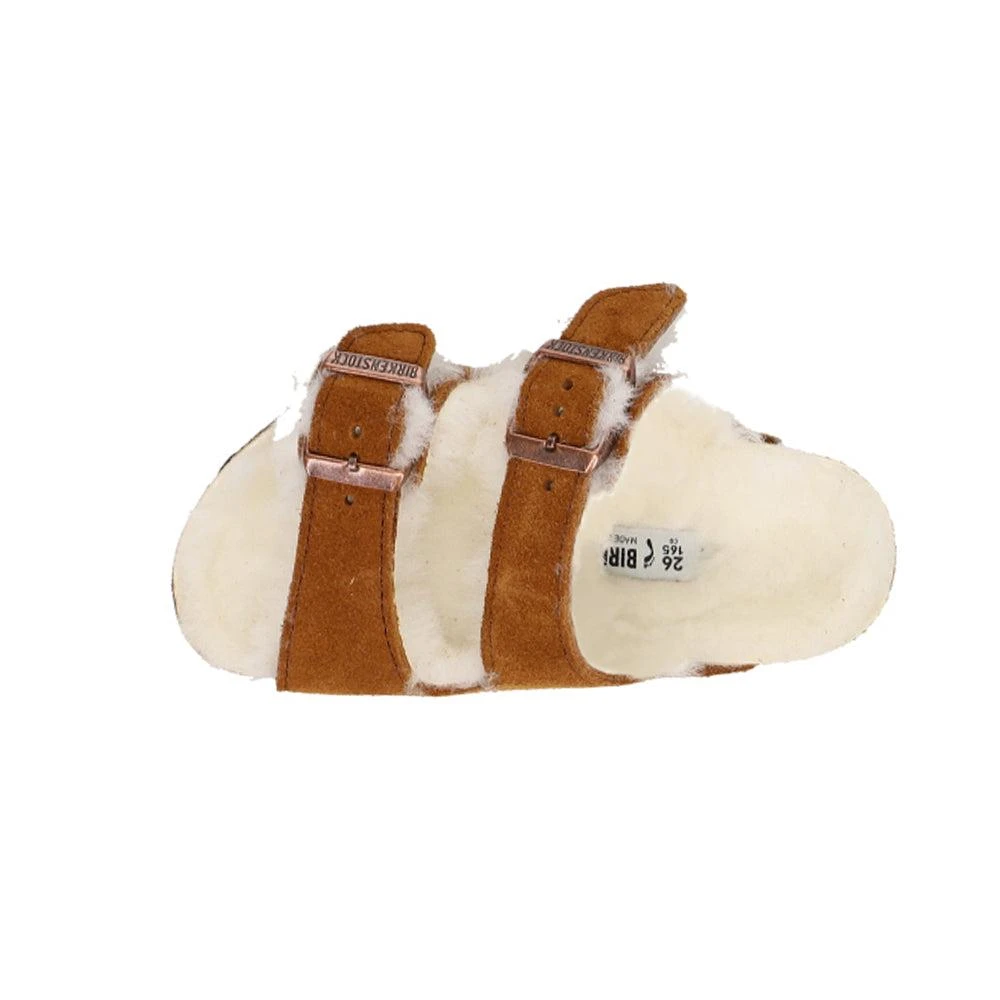 商品Birkenstock|Arizona Shearling Suede Leather Footbed Sandals (Little Kid/Big Kid),价格¥530,第4张图片详细描述