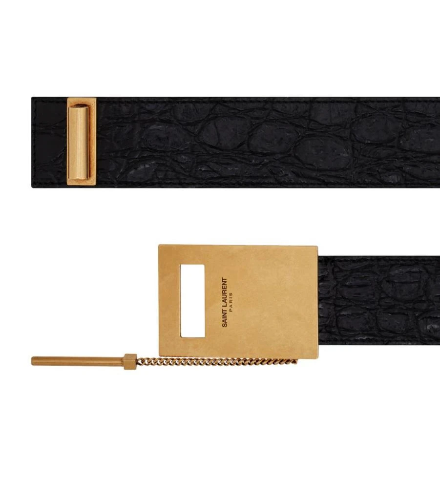 商品Yves Saint Laurent|Leather Belt,价格¥7532,第2张图片详细描述