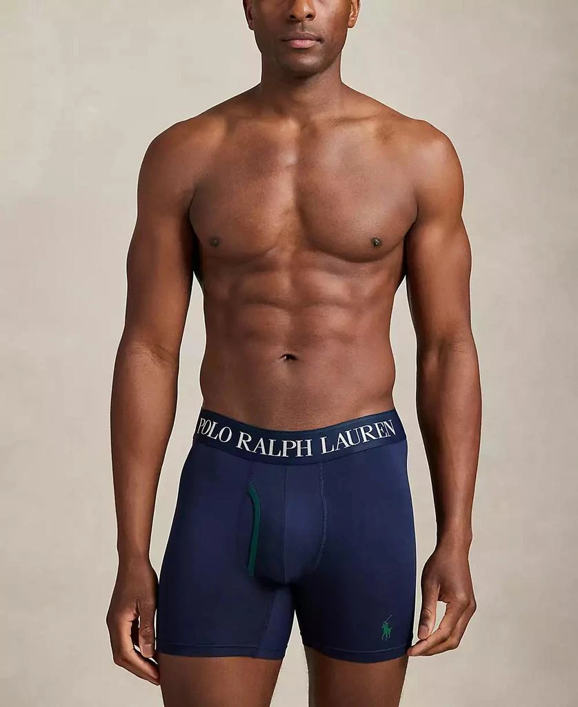商品Ralph Lauren|Men's 3-Pack Cooling Microfiber Elastic Waist Boxer Briefs,价格¥401,第2张图片详细描述