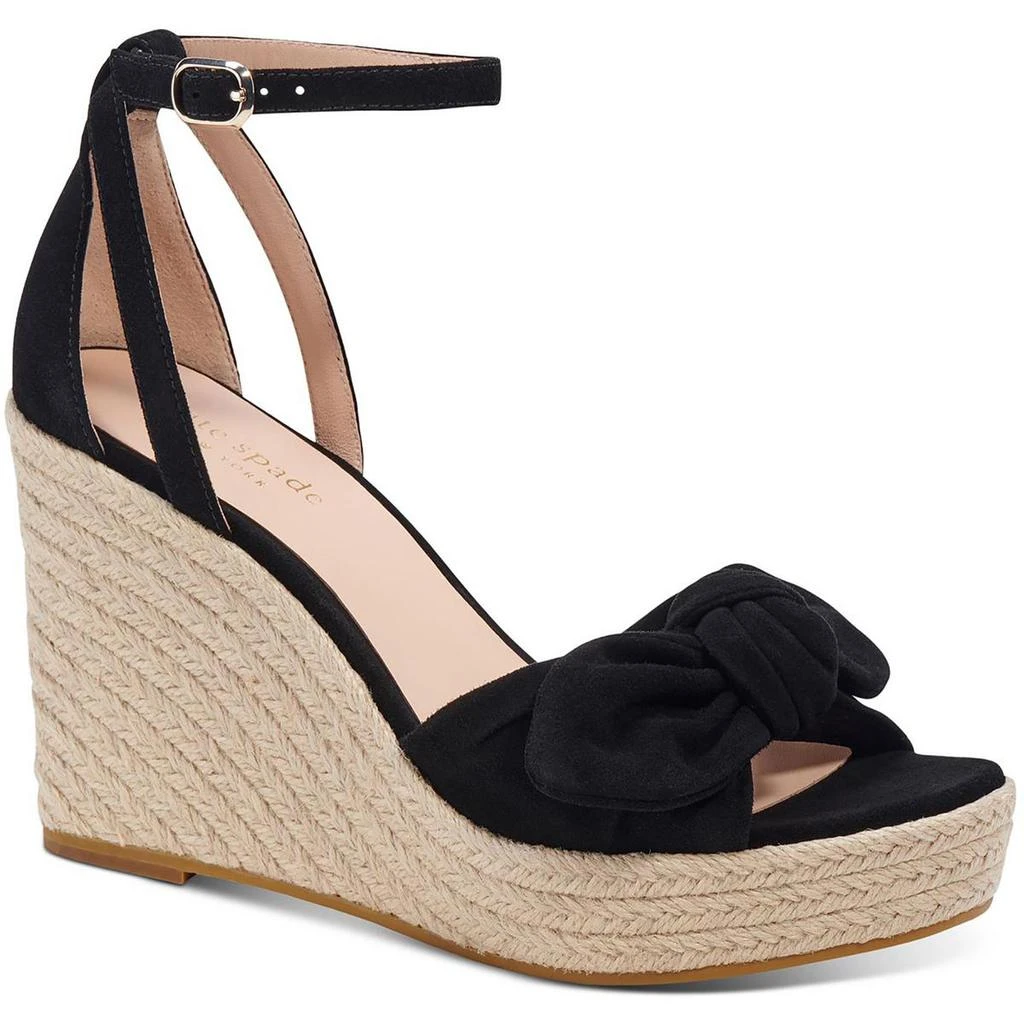 商品Kate Spade|Kate Spade New York Womens Tianna Knot-Front Ankle Strap Wedge Sandals,价格¥1079,第3张图片详细描述