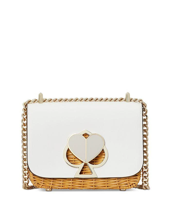 商品Kate Spade|Nicola Wicker Twist-Lock 链条单肩包,价格¥1357,第1张图片