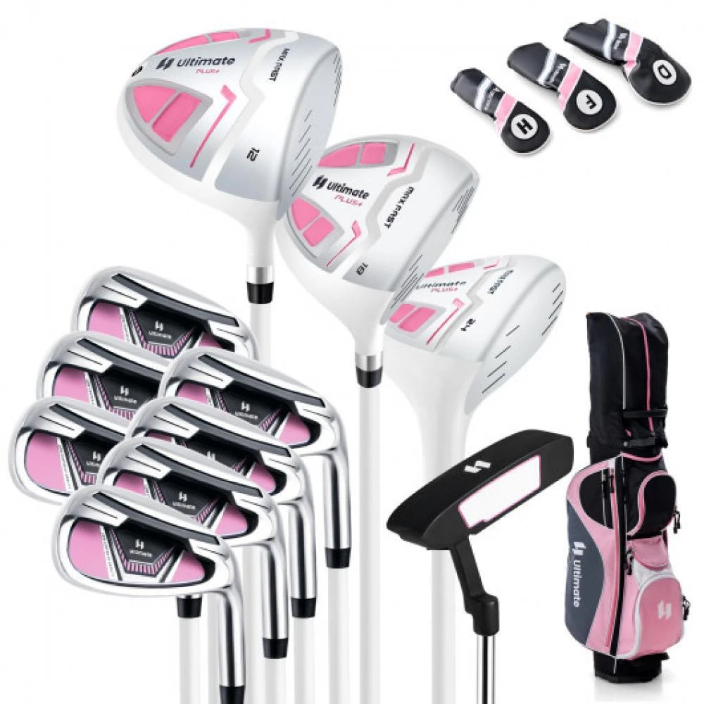 商品Hivvago|Women's Complete Golf Club Set Right Hand with Rain Hood-Pink,价格¥2866,第3张图片详细描述