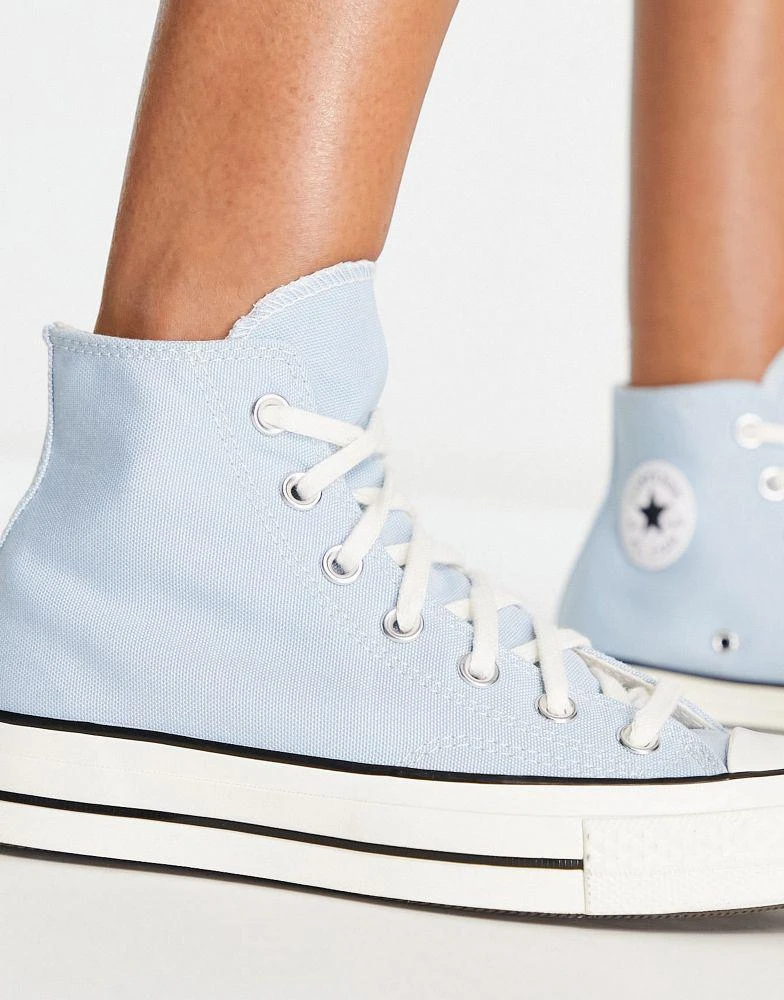 商品Converse|Converse Chuck Taylor 70 Hi trainers in baby blue,价格¥537,第3张图片详细描述