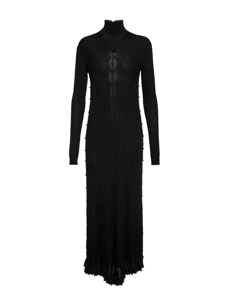 商品Bottega Veneta|Light Viscose Plissé Maxi Dress,价格¥29345,第1张图片