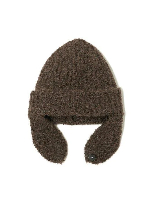 商品Siyazu|SIAC3017 Boucle Earmuff Beanie_Brown,价格¥539,第2张图片详细描述