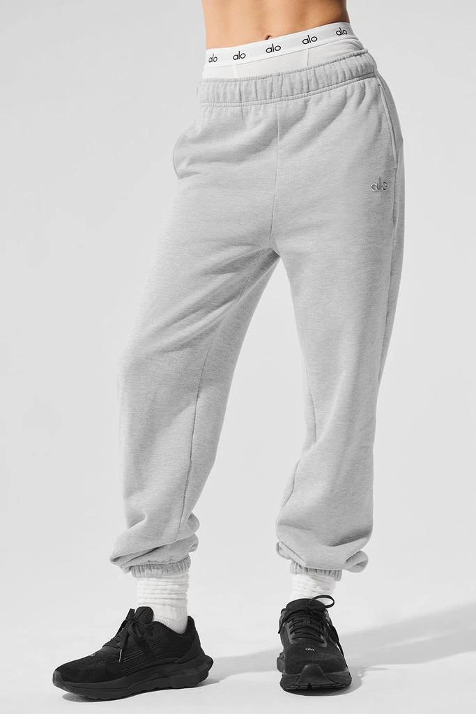 商品Alo|Accolade Sweatpant - Athletic Heather Grey,价格¥983,第1张图片