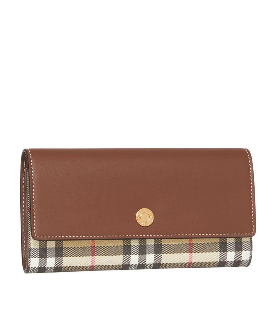 商品Burberry|Vintage Check Continental Wallet,价格¥4499,第3张图片详细描述