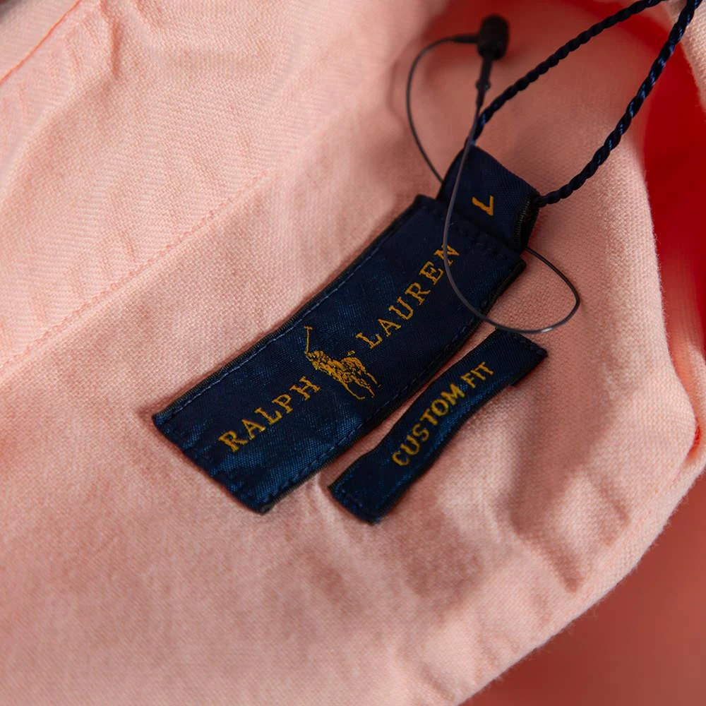 商品[二手商品] Ralph Lauren|Ralph Lauren Orange Cotton Button Front Custom Fit Shirt L,价格¥781,第5张图片详细描述